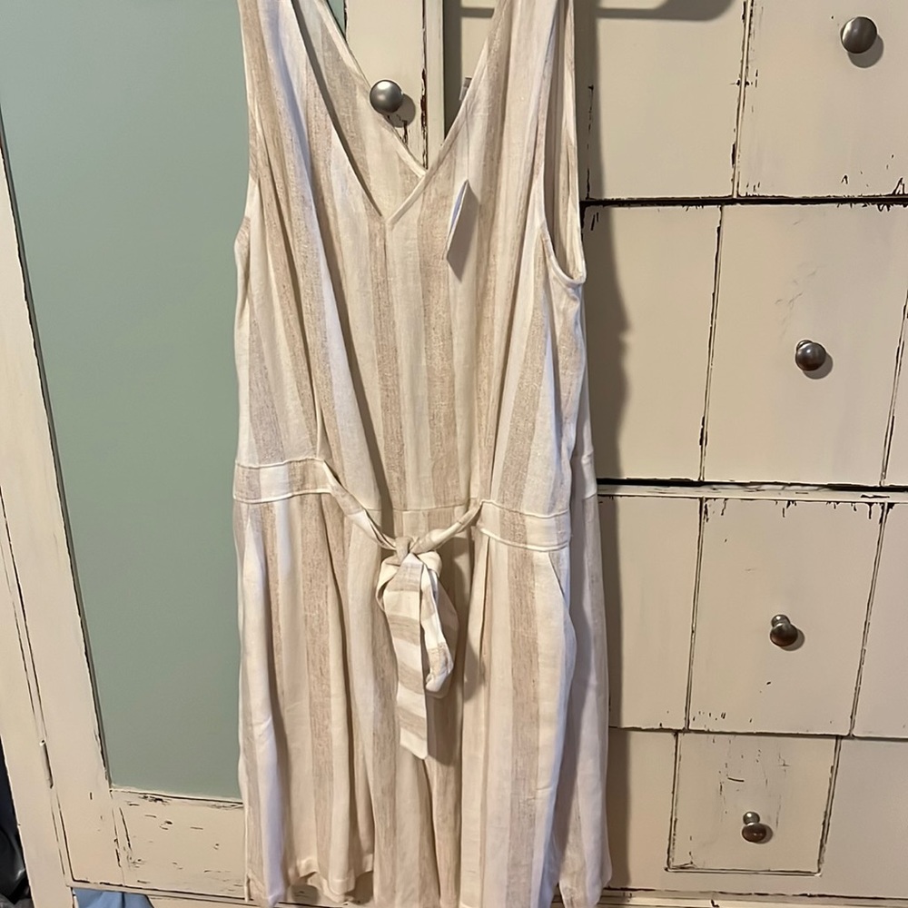 Loft linen romper.